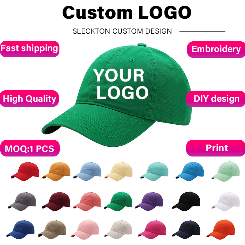 Embroidery Design Logo - SLECKTON topi bisbol kustom topi matahari