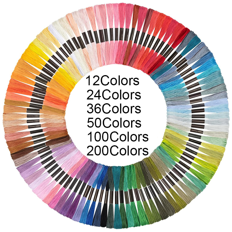 Embroidery Meaning - Benang Bordir 12/24/36/50/100/200 Warna Benang Quilting