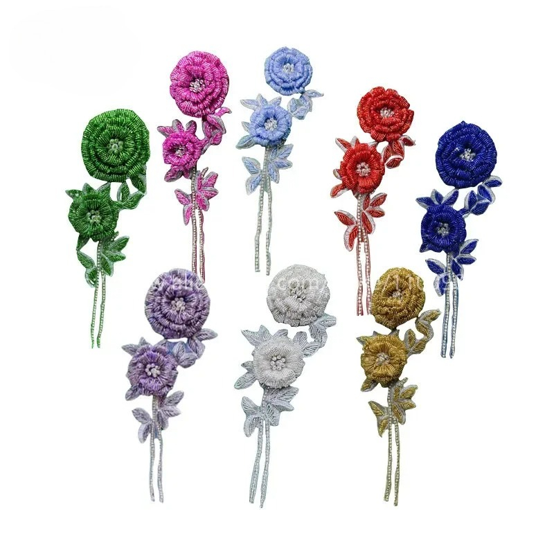 Embroidery Rose - Bunga Dada Mawar Berhias Manik-Manik Buatan