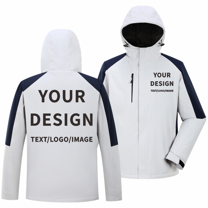 Embroidery Design Logo - Jaket Kasual Musim Dingin Logo Merek