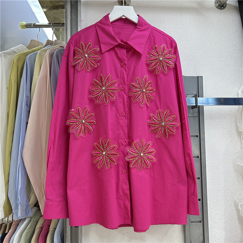 Blus Wanita Kemeja Vintage Ker - Embroidery Online ulasan dan harga