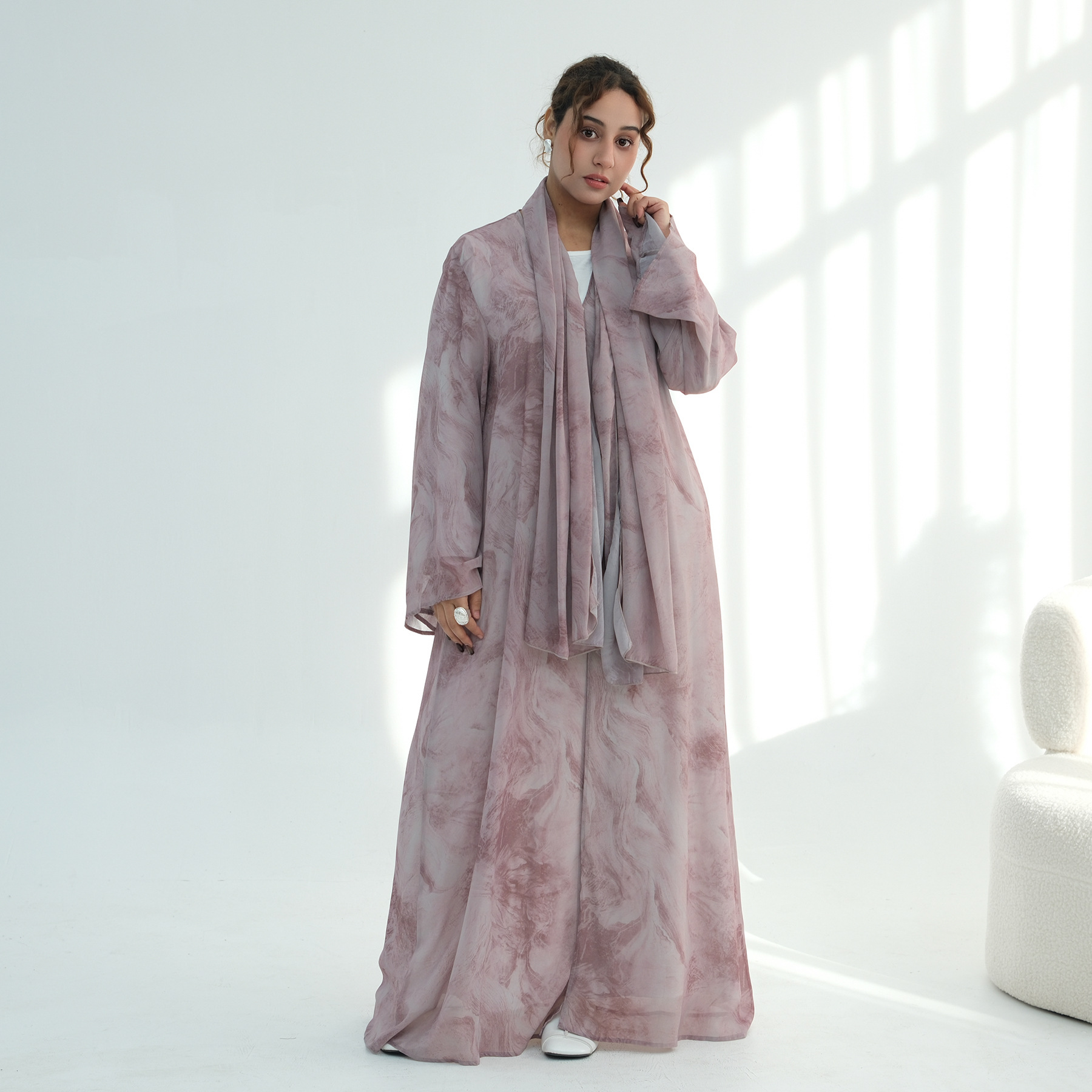 Abaya Chiffon Grosir Model Ter - Embroidery Online ulasan dan harga