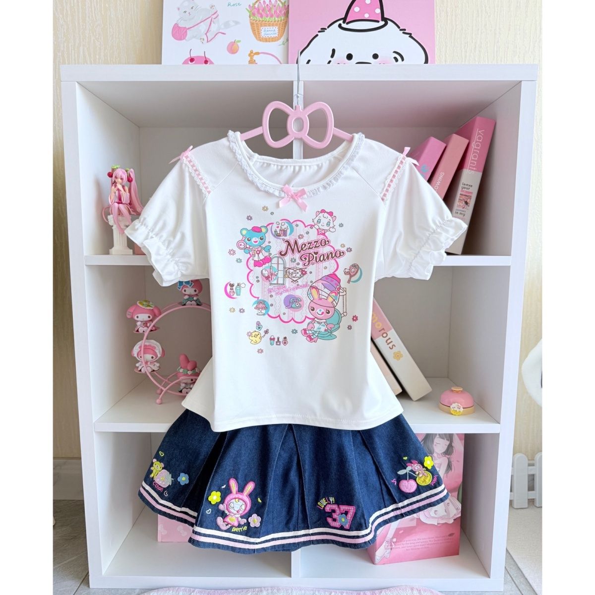 Set Rok Manis Jepang Kaus Leng - Embroidery Cotton Shirt ulasan dan harga