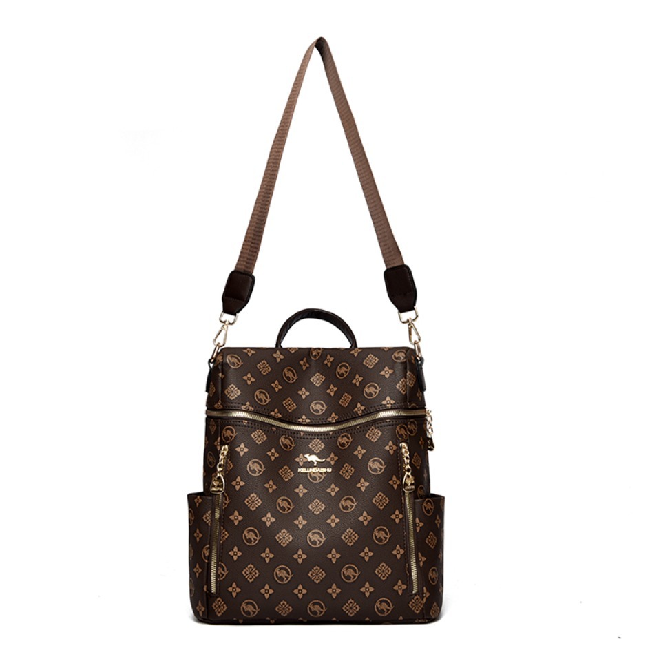 Tas Ransel Kulit Lembut Wanita - Embroidery Design Logo ulasan dan harga