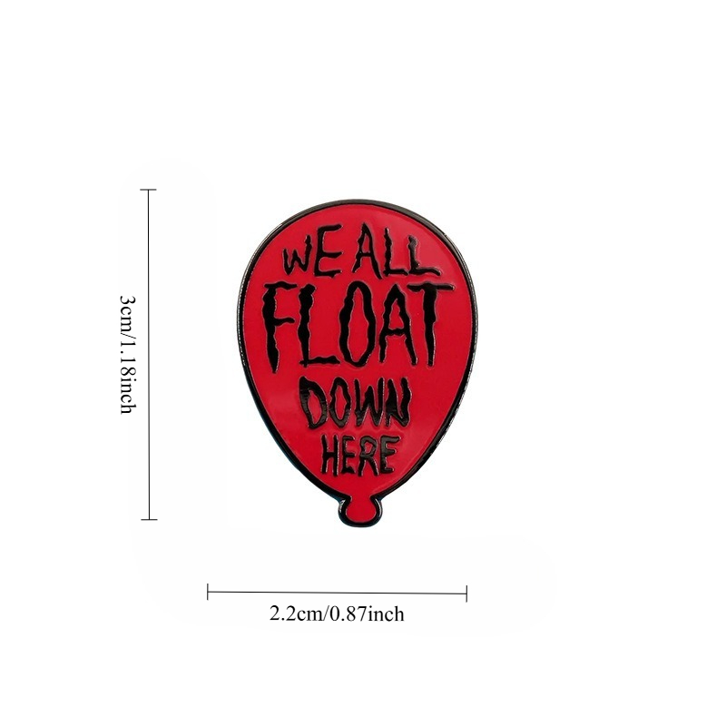 1 Buah Pin Enamel Film Horor B - Embroidery Bali ulasan dan harga