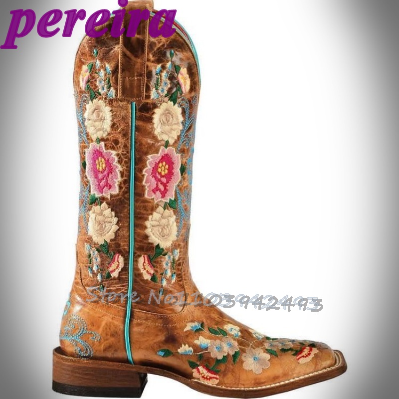 Sepatu Bot Bunga Bordir Botas  - Embroidery Rose ulasan dan harga