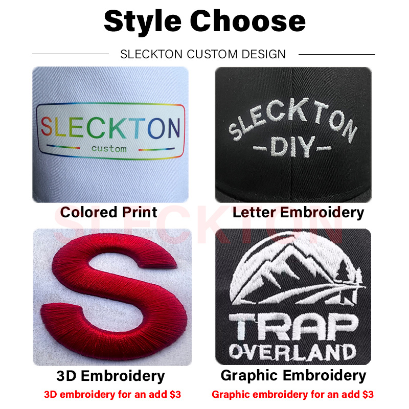 SLECKTON Topi Bisbol Bertepi L - Embroidery Design Logo ulasan dan harga