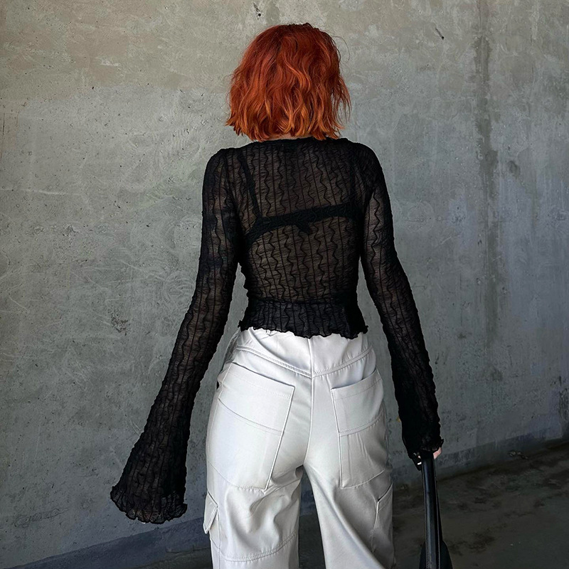 Goth Dark Folds Mall blus seks - Embroidery Online ulasan dan harga