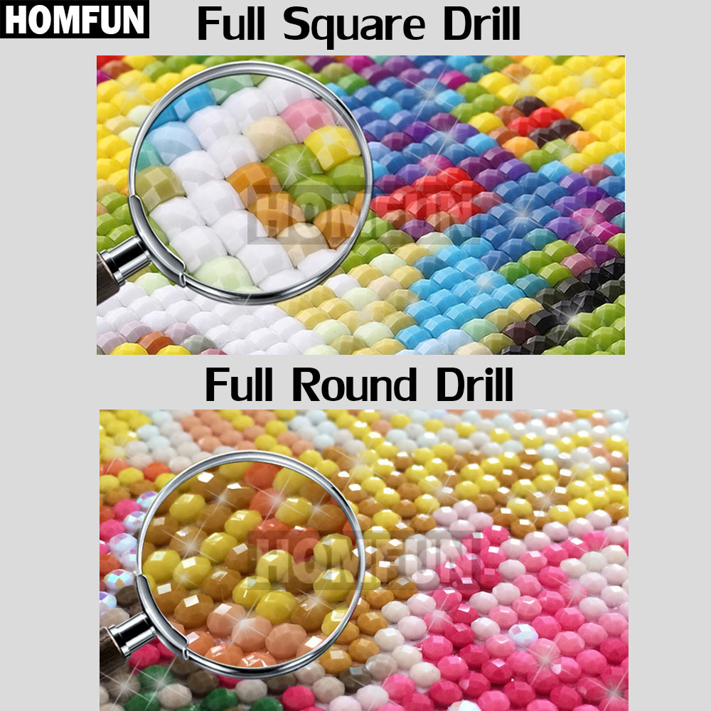HOMFUN Seni 5D Diy Lukisan Ber - Embroidery Lady Bug ulasan dan harga