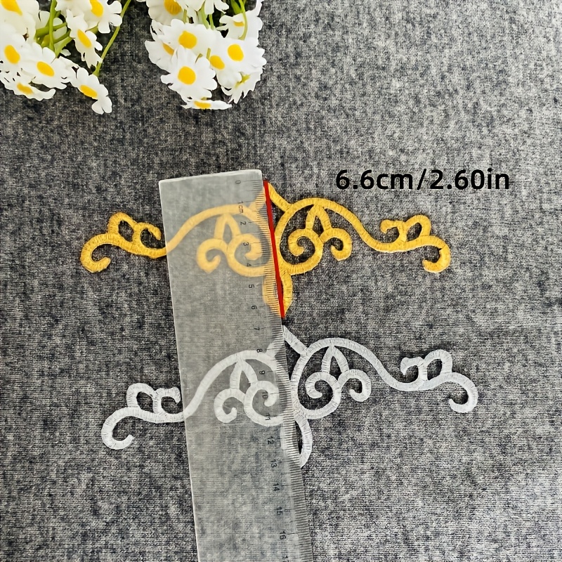 5PCS patch kain bordir bermoti - Embroidery Meaning ulasan dan harga