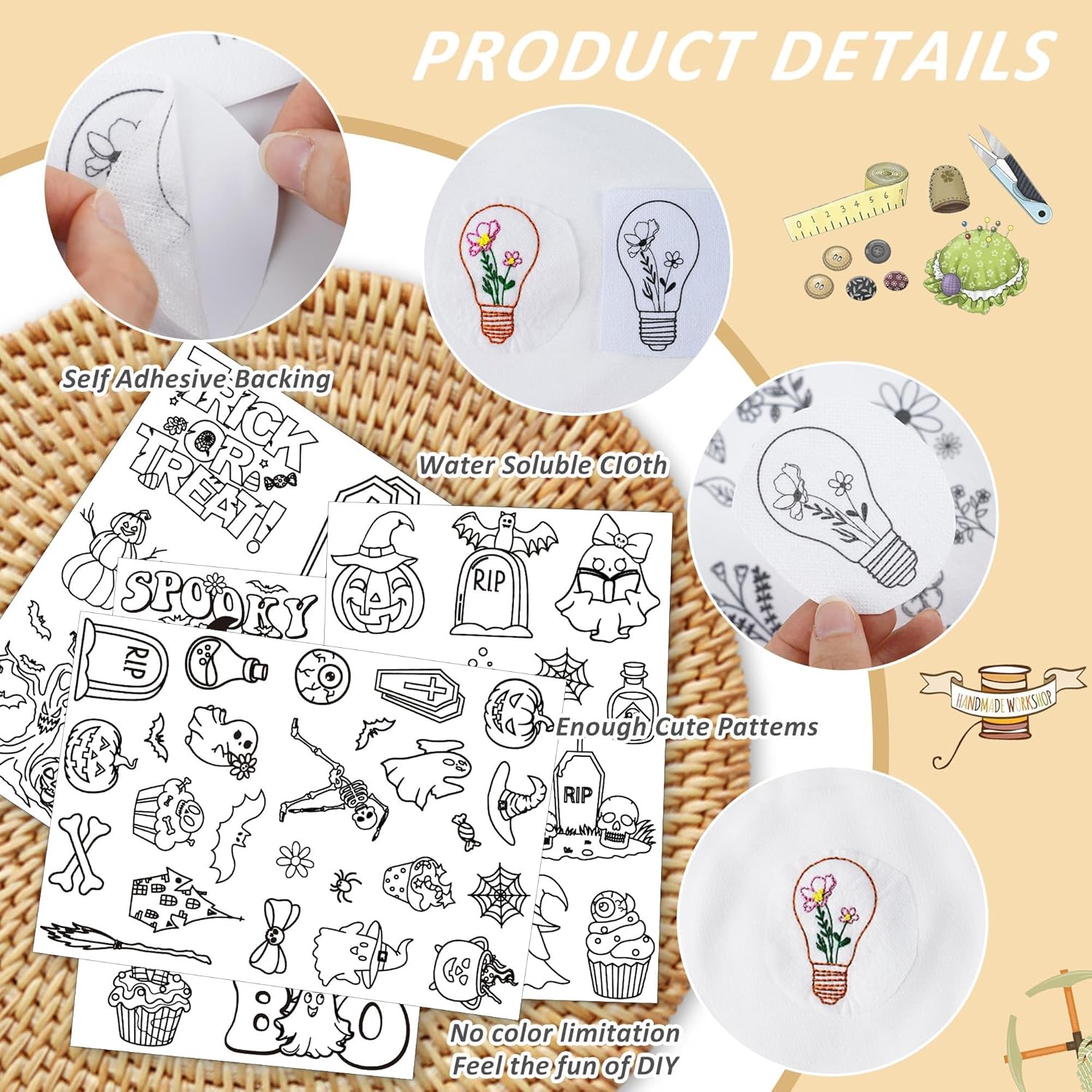 Pola Bordir Penstabil Larut Ai - Embroidery Meaning ulasan dan harga