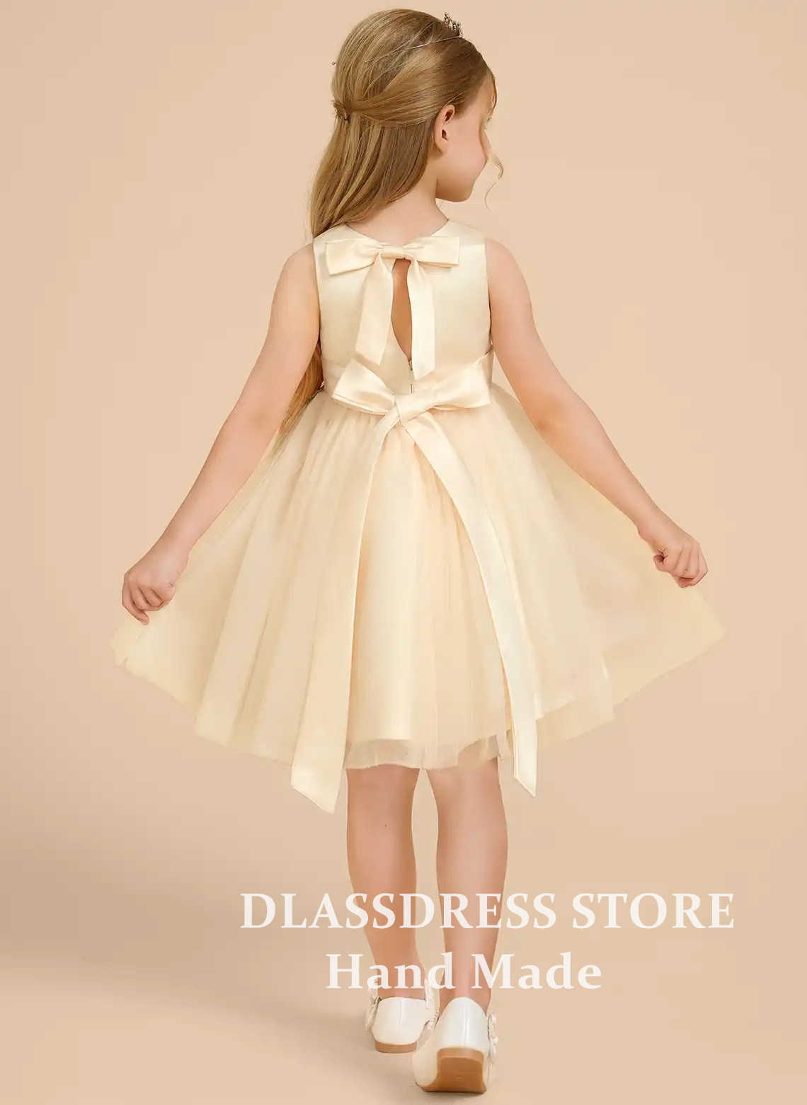 Gaun Pesta Anak Perempuan Warn - Embroidery Yellow Dress ulasan dan harga