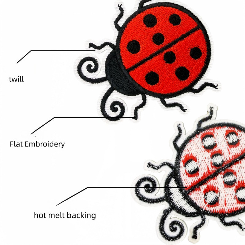 Patch Bordir Tempel Setrika Mo - Embroidery Lady Bug ulasan dan harga