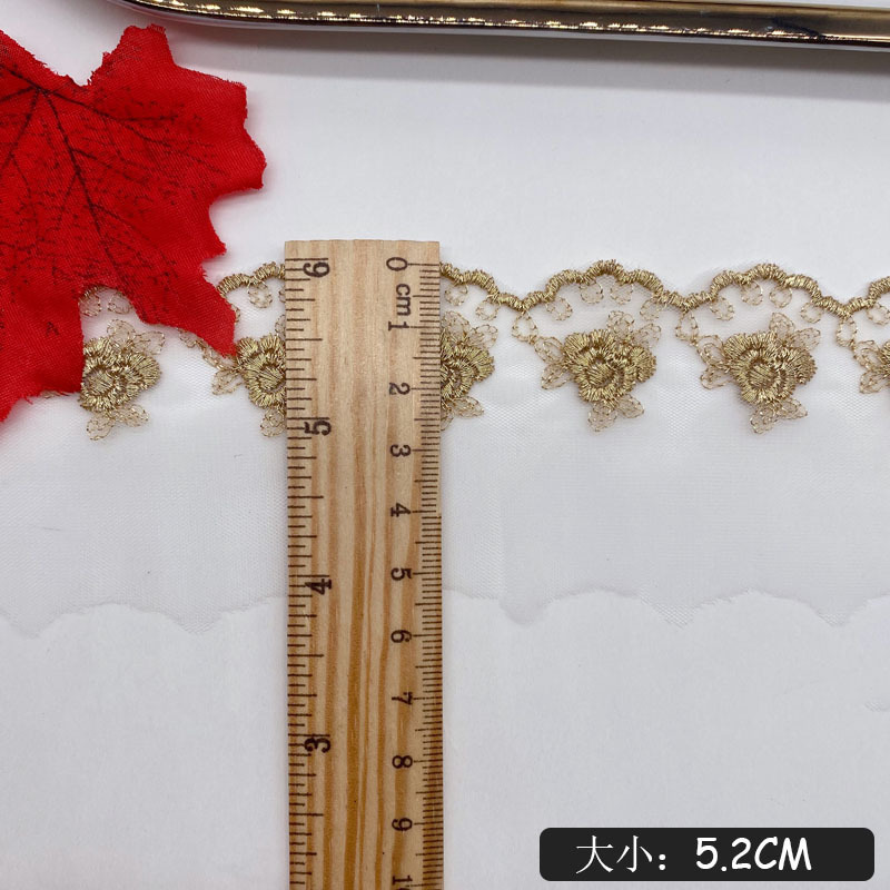 Bordir Benang Emas Bunga Mawar - Embroidery Rose ulasan dan harga