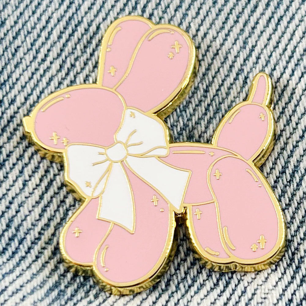 Pin Enamel Anjing Balon Merah  - Embroidery Bali ulasan dan harga
