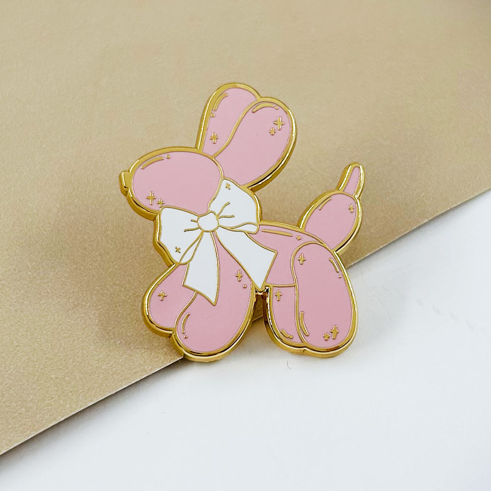 Pin Enamel Anjing Balon Merah  - Embroidery Bali ulasan dan harga
